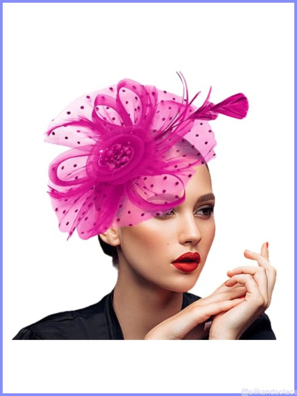 Women Fascinator Hat Tea Party Headwear Mesh Feathers Headband
